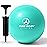ProBody Pilates Small Exercise Ball with Pump - 9 Inch Workout Ball for Stability, Barre, Yoga, Core & Physical Therapy, Home Gym & Office Use (Aqua)