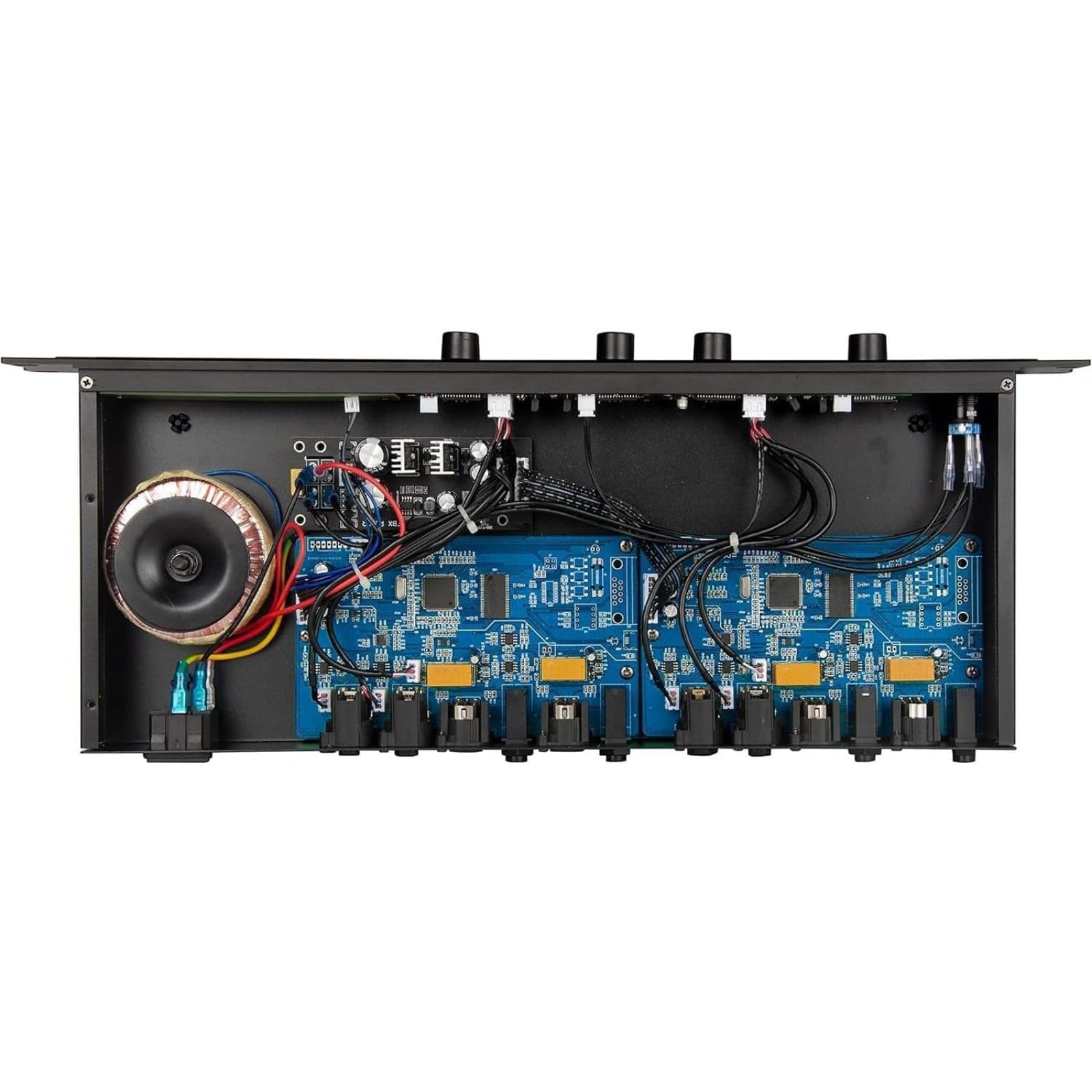 FBX-2244 Supresor de retroalimentación profesional, equipo de procesamiento automático de señal digital, procesador de altavoces Dsp, equipo de silbato inteligente totalmente automático (2 en 2