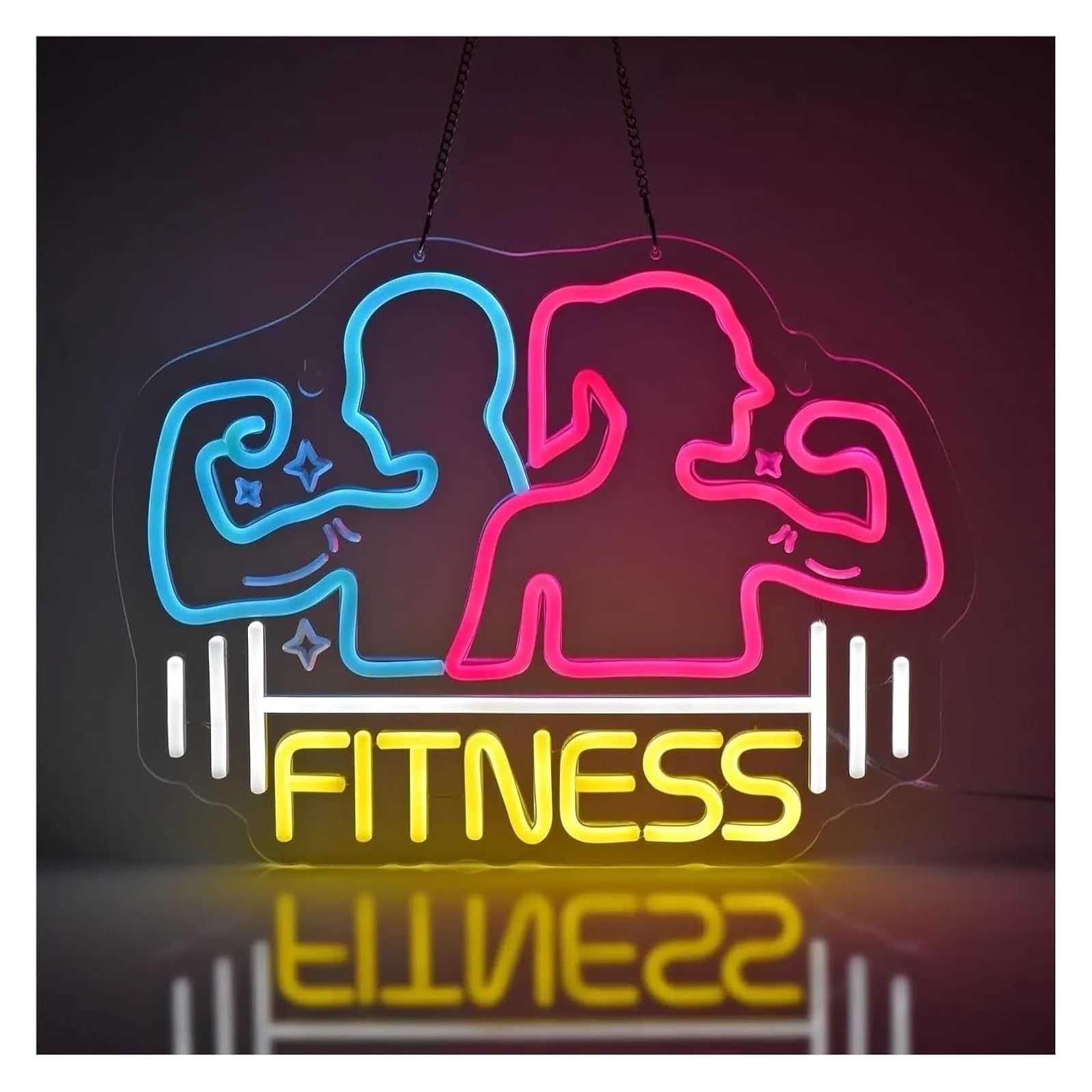 Decorazione luminosa al neon per insegna per palestra fitness per sport
