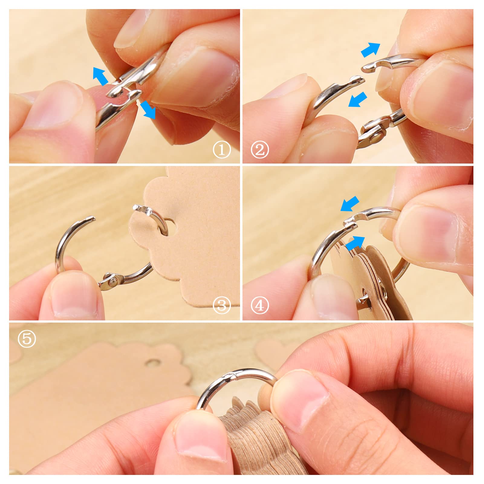 Lanovuto Buchringe 25 Mm – 40 Stück Metall Für Alben & Karteikarten