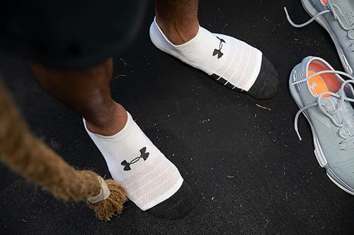Vista 5 de Under Armour - Calcetines invisibles para adulto, Performance Tech, varios pares