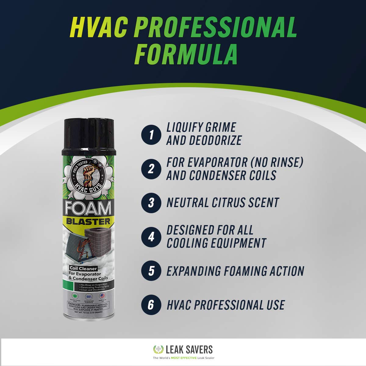 Buy Leak Saver HVAC Guys Foam Blaster (18oz.) Coil