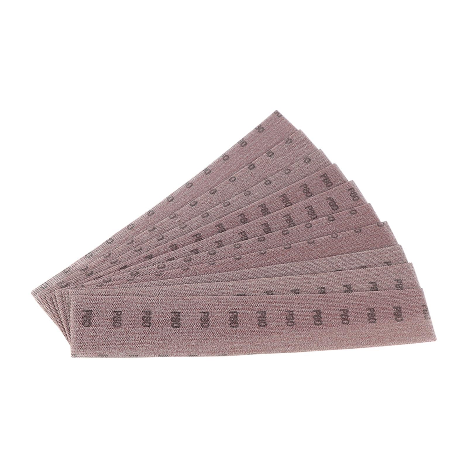 Netz Schleifscheiben 20 Stück 50 Stück 70 x 420 mm Mesh-Schleifpapier | Schleifscheiben-Schleifmittel for Polieren von 400 x 70 Blöcken, Holz und Metall(50pcs,80)