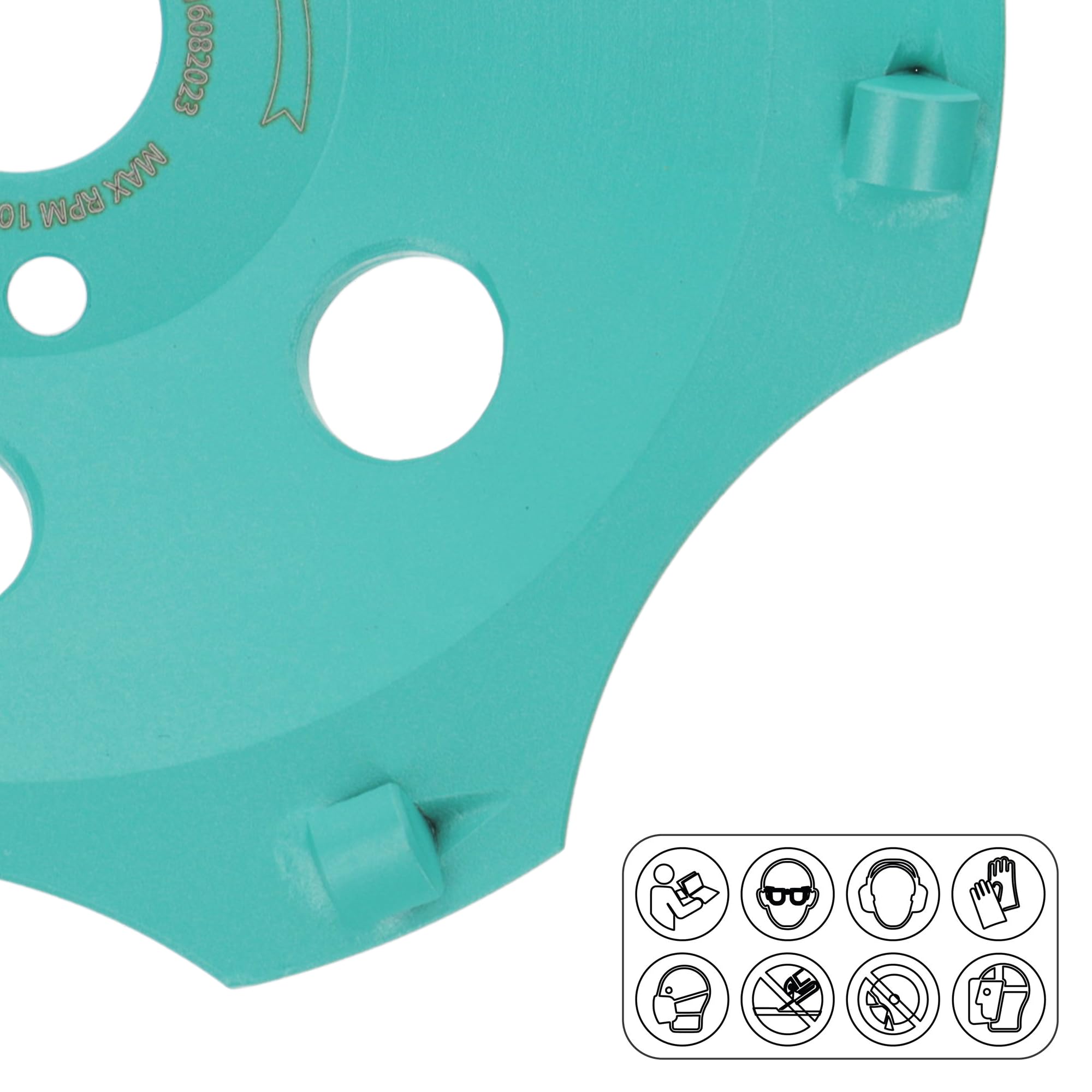 PRODIAMANT PKD, profesjonalna diamentowa tarcza szlifierska 150 mm x 22,23 mm, 6 segmentów PCD, do betonu, jastrychu, powłok, kleju i tynku