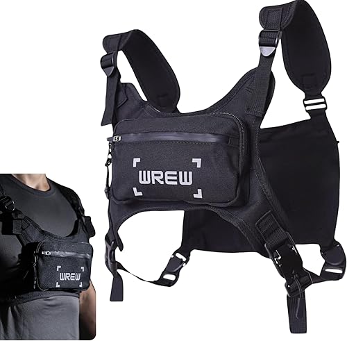 Chaleco de correr para hombre, bolsa de pecho resistente al agua para hombres, mochila para entrenamiento, bolsas cruzadas para mujer, correas de