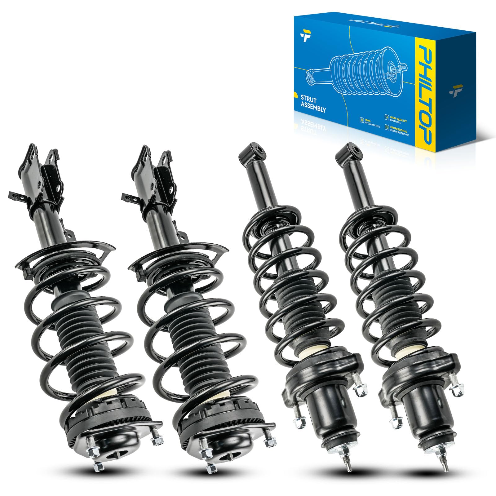 PHILTOP Front &amp; Rear Struts for 2011-2014 Chrysler 200 Set of 4