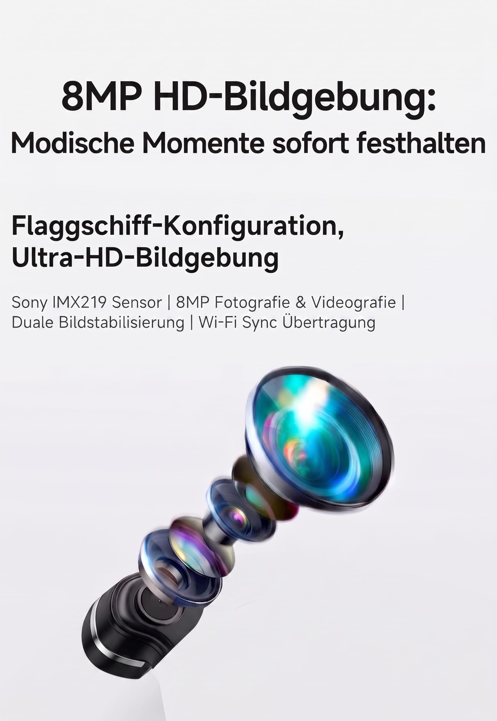 Smart Glasses - Occhiali KI, Assistente Vocale ChatGPT, Traduzione in Tempo Reale 89 Lingue, Fotocamera 2K, Wi-Fi, Protezione UV, Impermeabile, Rilevamento Oggetti, 2 Lenti (Fotocromatiche +