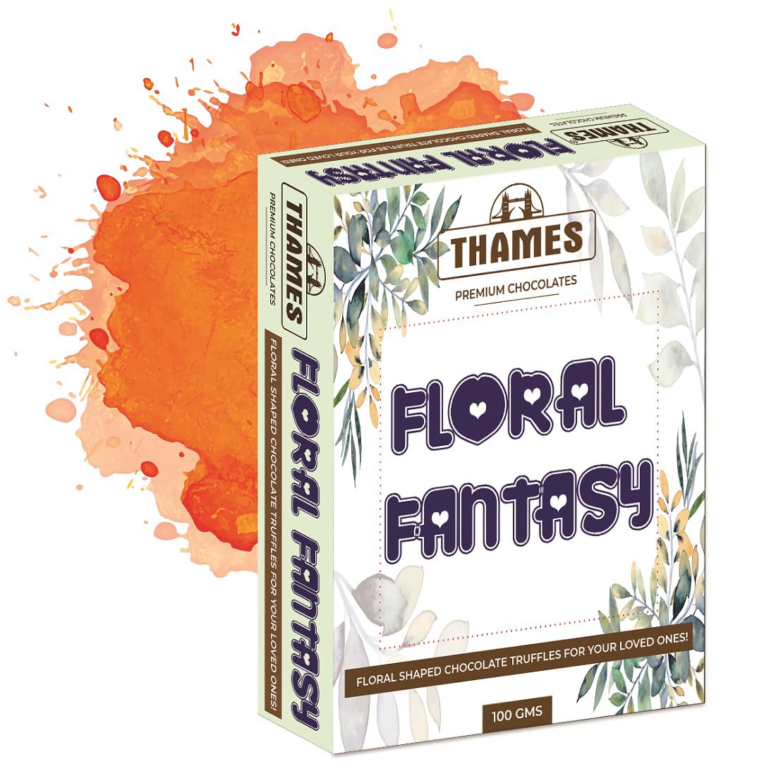 Thames Floral Fantasy |Flower Shaped Chocolate Truffles | 100 Gm Pack of 2 | Perfect for Gifting.