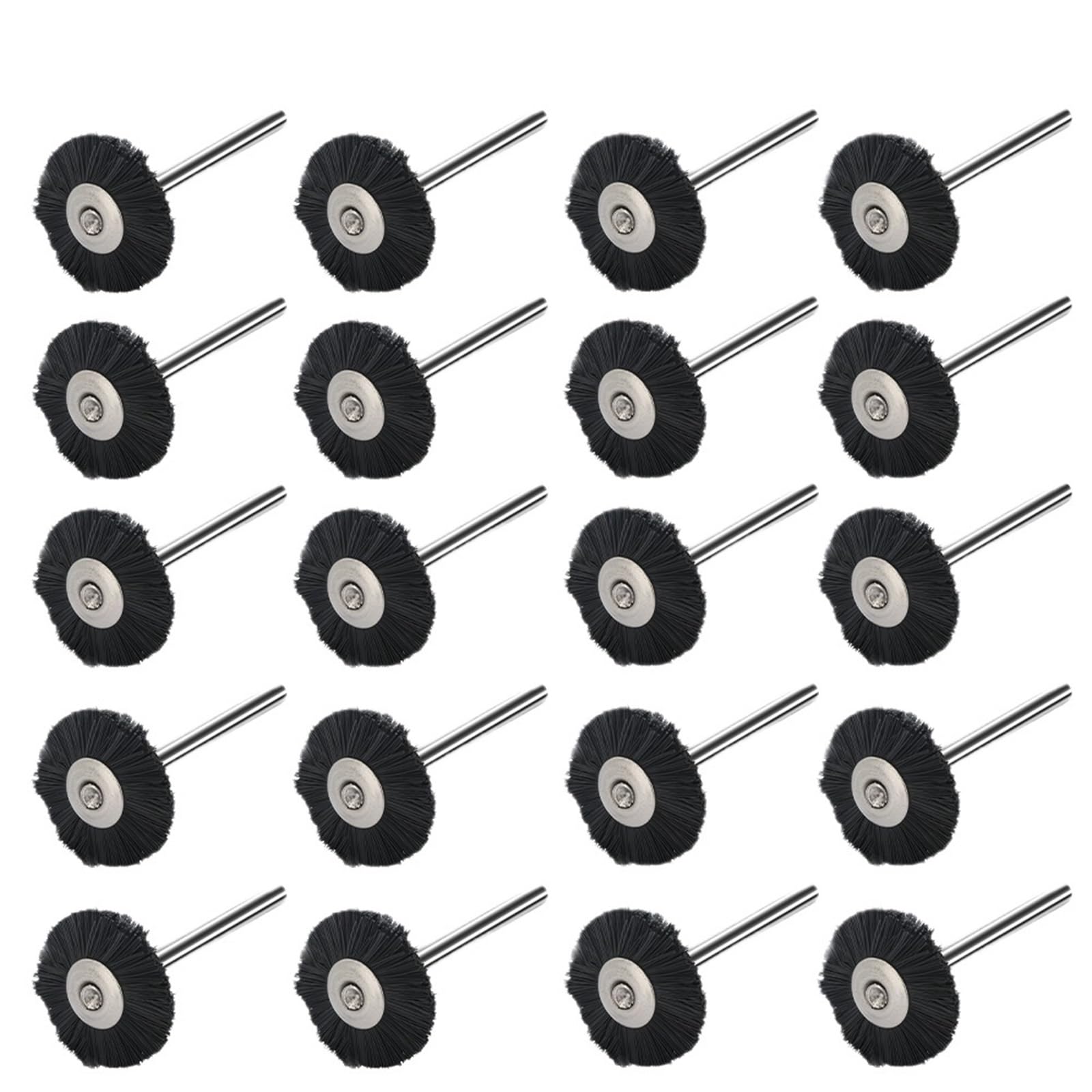 Nasadki szczotkowe do wiertarek, Tarcza ścierna wielokolorowa stal nierdzewna 22mm 10/20 szt. Szlif wiertarski(20pcs 22mm-black)
