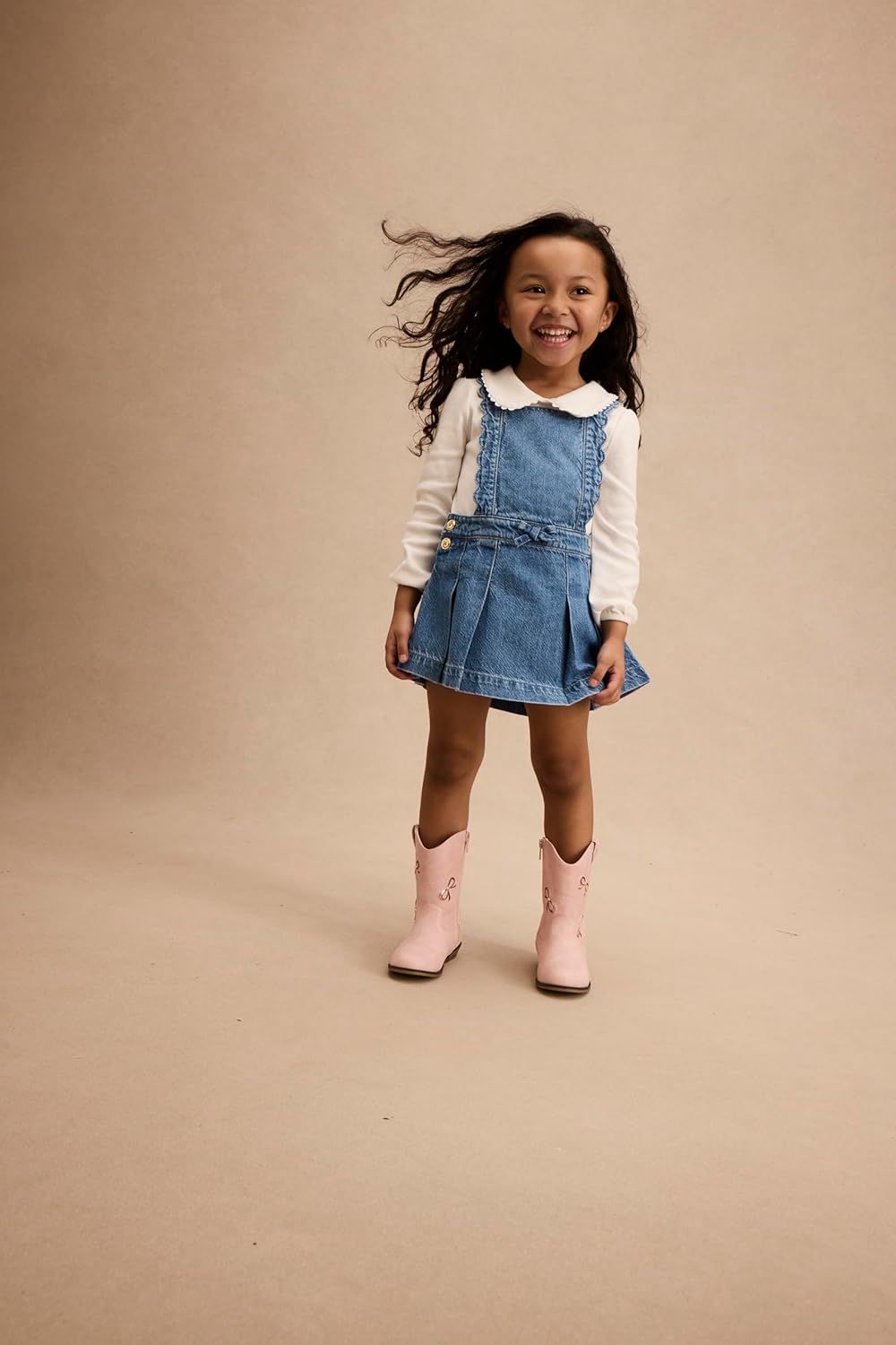 Gymboree Girls' and Toddler Short Sleeve Basic Layering Collar Shirt - Image 3