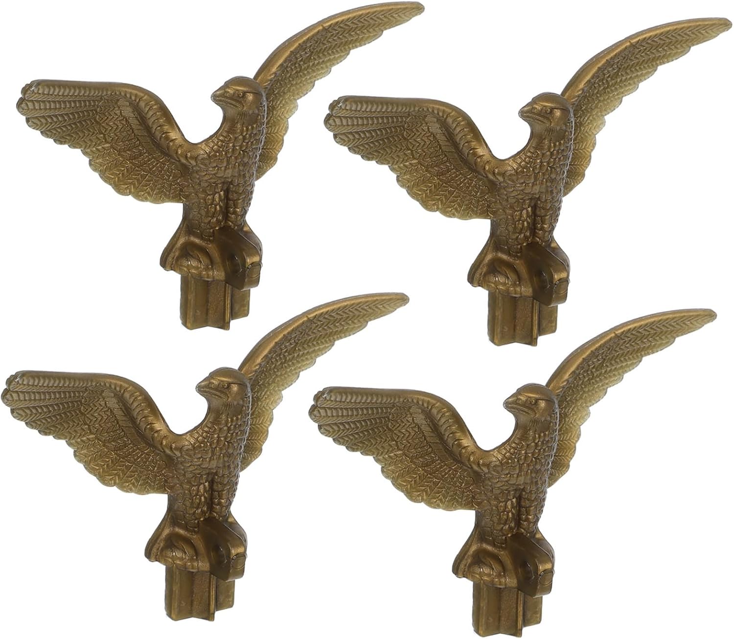 MERRYHAPY Flagpole Eagle Topper 4.33 Inch Plastic Flag Pole Finial Replacement Decorative Outdoor Garden Eagle Ornament for Patio Lawn
