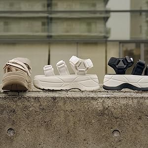 Amazon | [シャカ] 厚底 スポーツ サンダル 歩きやすい