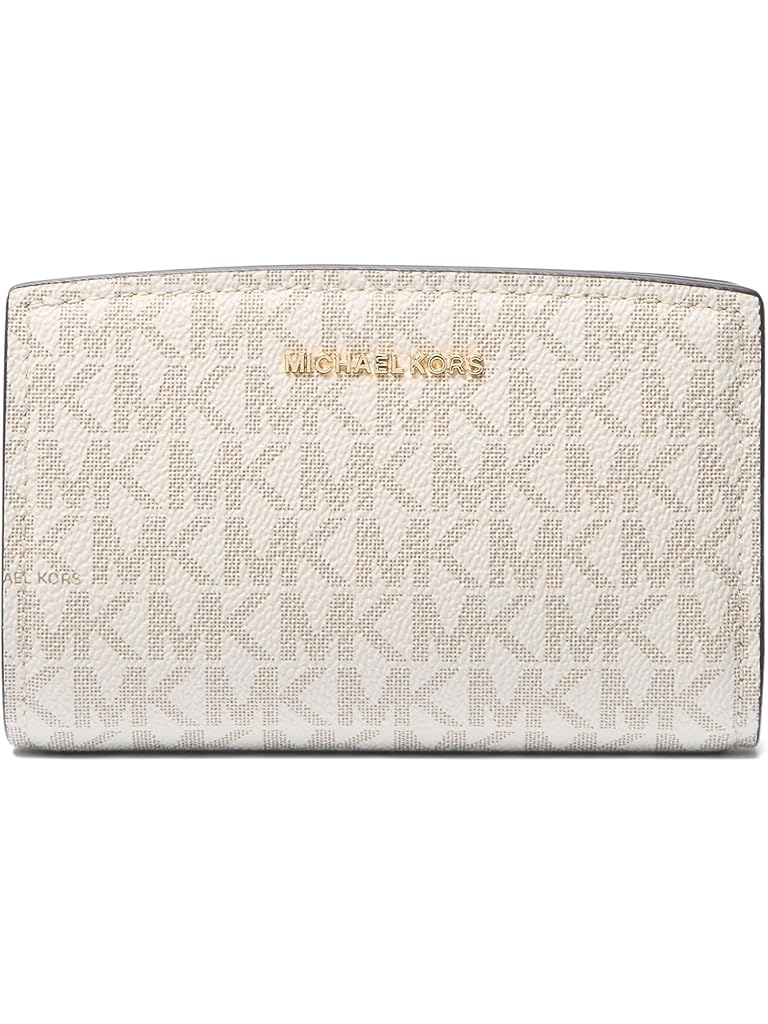 Beige Michael Kors Bryant Medium Zip Around Wallet