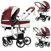 Vista 22 de Cochecito de bebé 2 en 1, cochecito convertible, cochecito estándar reversible, cochecito de bebé portátil, cochecito de bebé, cochecito plegable 2