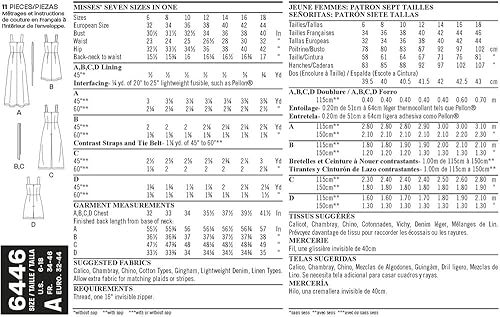 Miniatura 5 de NEW LOOK Patrones Monos y vestidos de señorita A (6-8-10-12-14-16-18) 6446