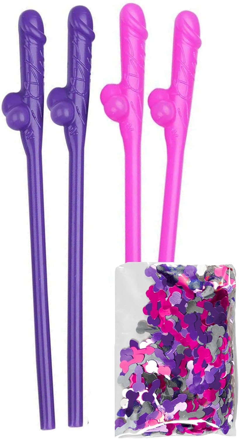 Bachelorette Adult Party Straws 30pcs, Bride Adult Party Drinking