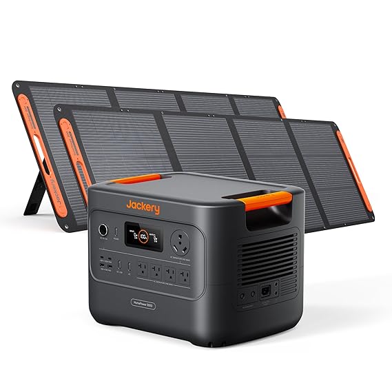 Jackery HomePower 3000 Portable Power Station with 2X 200W Solar Panels