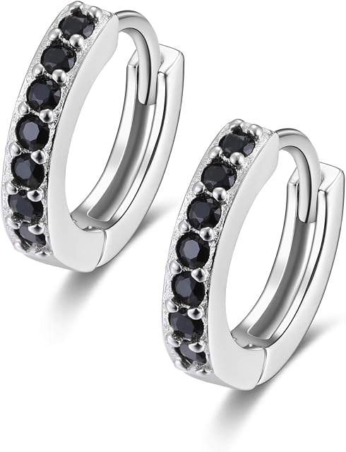 Top Upper Ear Cartilage Earrings Hoops Hinged Clicker 925 Sterling Silver Small Tiny Huggie Hooped Earrings Sleeper