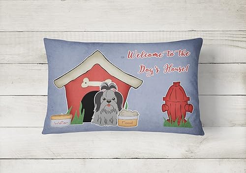 Miniatura 10 de Caroline's Treasures BB2779PW1216 Dog House Collection - Almohada decorativa de tela de lona Laika Spitz de Siberia Occidental, 100% lavable a