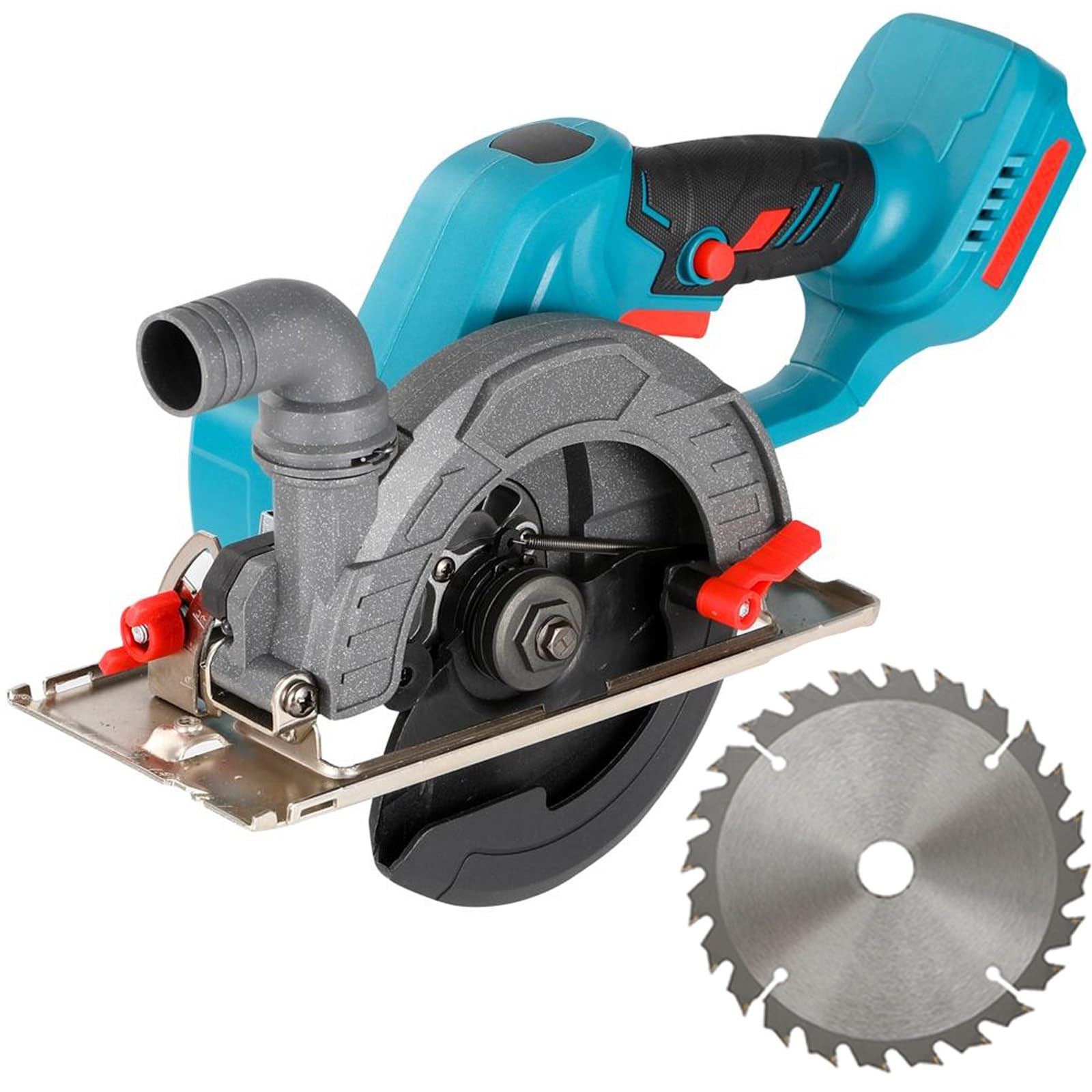Brushless Cordless Circular Saw for Makita 18V Battery, 6900RPM 150mm Saw with Bevel Cut