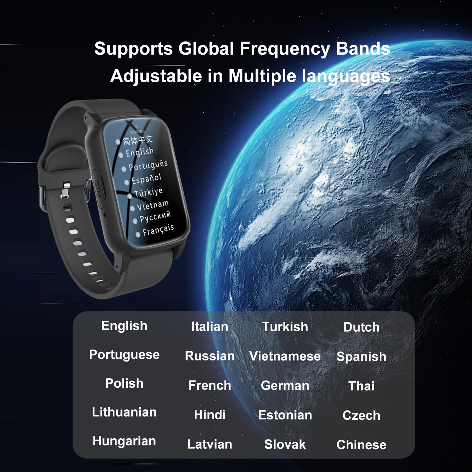 Reloj Localizador Personas Mayores, Reloj con Detección De Caídas, Alarma SOS De Emergencia, Seguimiento GPS En Tiempo Real, Llamadas De Video HDBlack,1.25 * 0.57 * 2.22inch