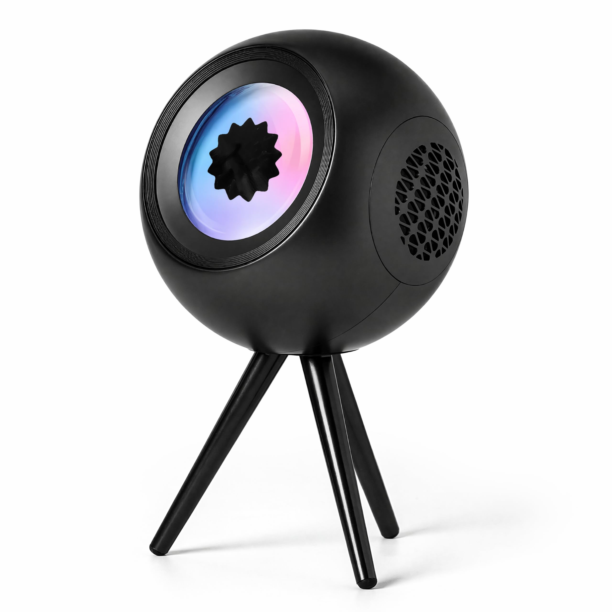 sovenomund Ferrofluid Lautsprecher – Bluetooth-Lautsprecher mit Sound-Visualizer | Mit lebendiger RGB-Beleuchtung und Dual-TWS-Kopplung – ideales Geschenk für alle Anlässe (schwarz)