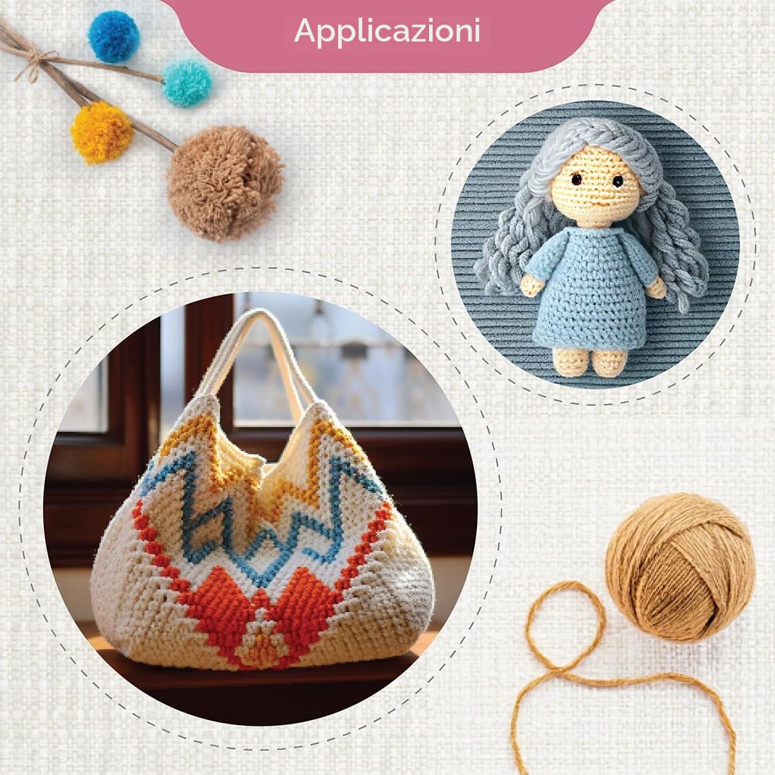 KnitPro Symfonie Set di uncinetti tunisini in legno afgano con cavi intercambiabili da 3,50, 4,00, 4,50, 5,00, 5,50, 6,00, 7,00 e 8,00 mm