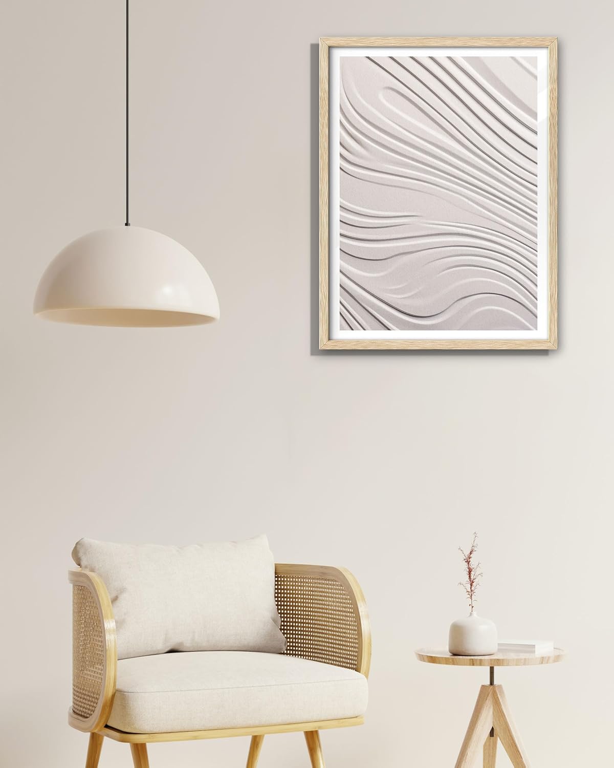 EcoHest 3d illusion wall art oak framed 12x16