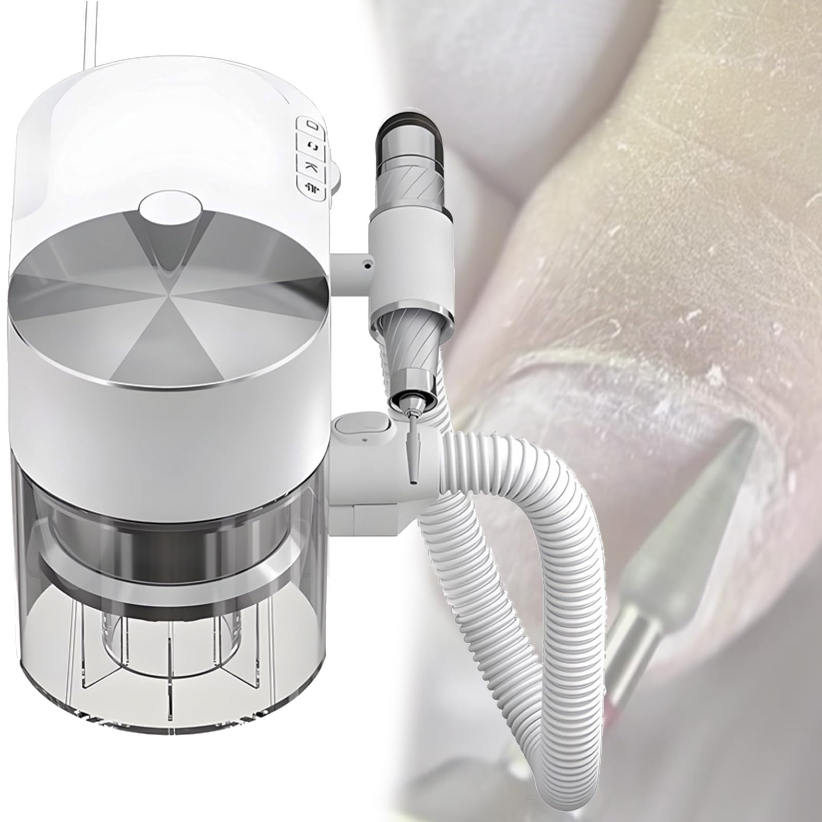 Trapano Elettrico per Unghie e aspiratore di Polvere, Potente aspiratore per Unghie per Centri estetici e Uso Domestico, lucidatrice per Unghie Portatile con velocità Regolabile