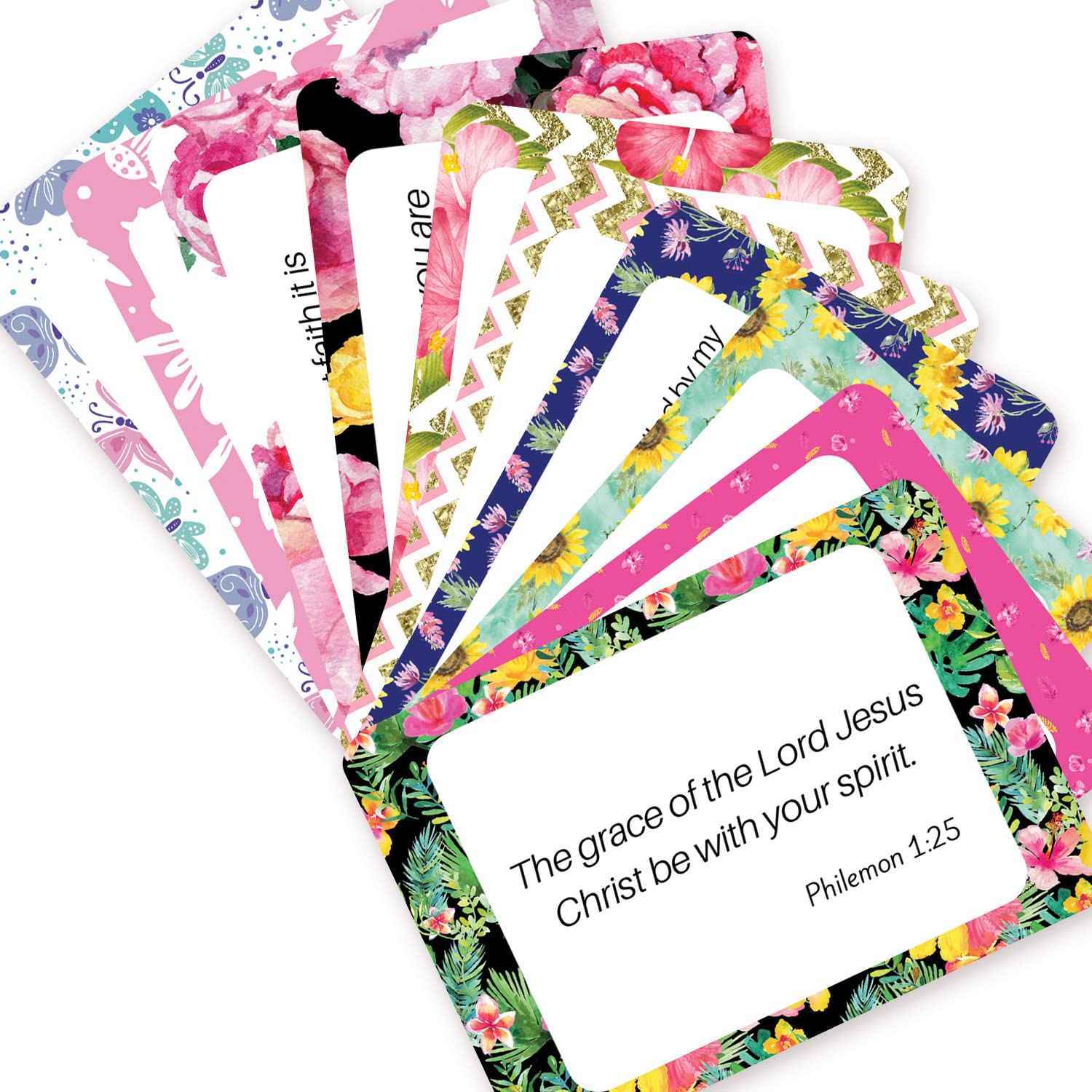 Bible Scripture Verse | 45 Flash Cards on Encouragement, Faith, Fear, Forgiveness & Grace