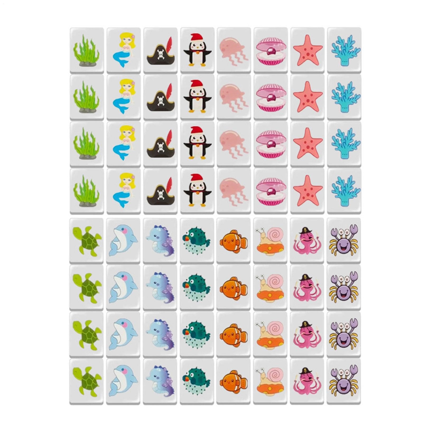 Zestaw gier Mahjong, 65 sztuk gra planszowa z wzorem flagi, zabawne puzzle | na imprezę rodzinną, ucieczkę morze, wiosenny piknik, klasa, podróże, dom, na zewnątrz