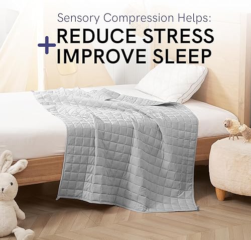 Vista 286 de YnM - Manta con peso para adultos, algodón pesado, perlas de vidrio refrescantes para usar todo el año, ideal para una persona de 240 libras