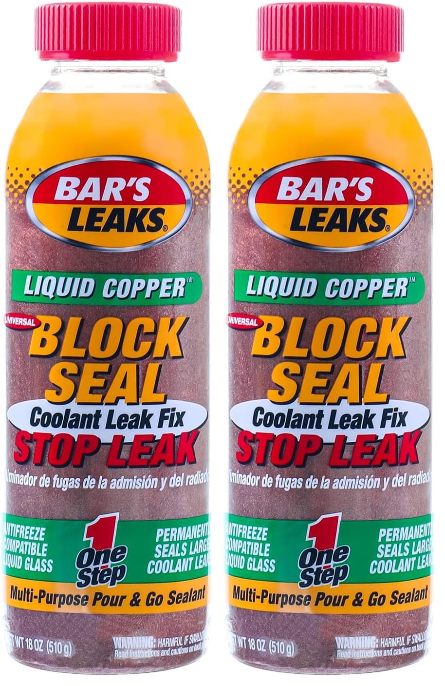 1109 Block Seal Liquid Copper Intake and Radiator Stop Leak - 18 oz. (Pack of 2)