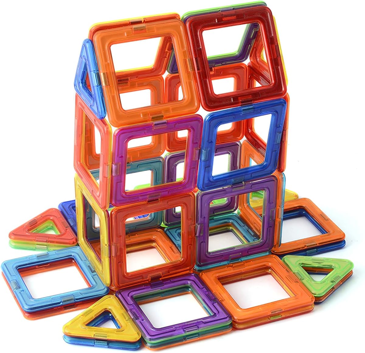 Juego de bloques de construcción de azulejos magnéticos de 30 piezas - Juguete STEM para niños, para niños y niñas