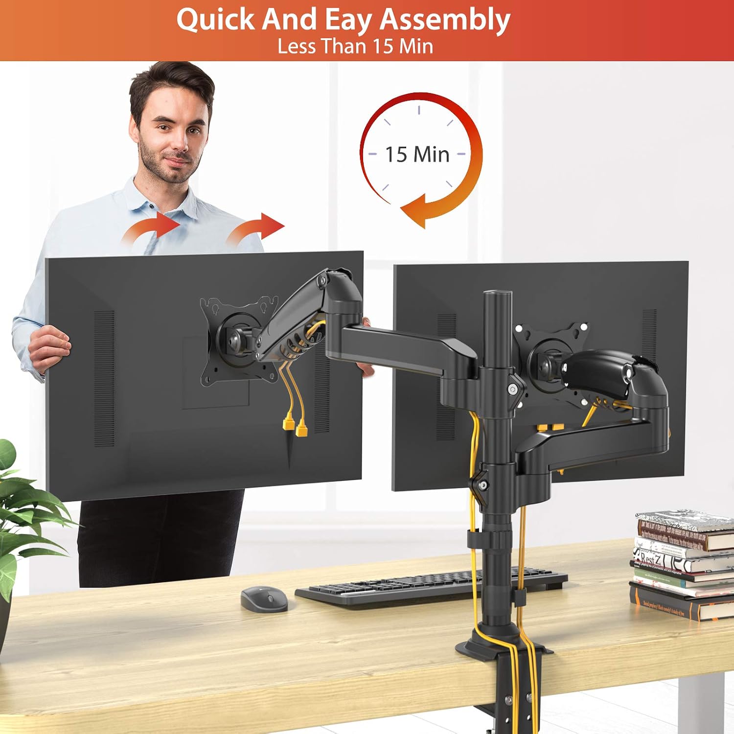 Crаzу Clеаrаnсе ErGear Dual Monitor Mount for Most 17-34 Inch Screens, Adjustable Gas Spring Arm Monitor Desk Mount Stand, VESA Mount 75/100mm with C Clamp, Grommet Mounting for Flat Curved Monitors up to 19.8lbs 50% оƒƒ Dіѕсоunt ErGear Dual Monitor Mount for Most 17-34 Inch Screens, Adjustable Gas Spring Arm Monitor Desk Mount Stand, VESA Mount 75/100mm with C Clamp, Grommet Mounting for Flat Curved Monitors up to 19.8lbs