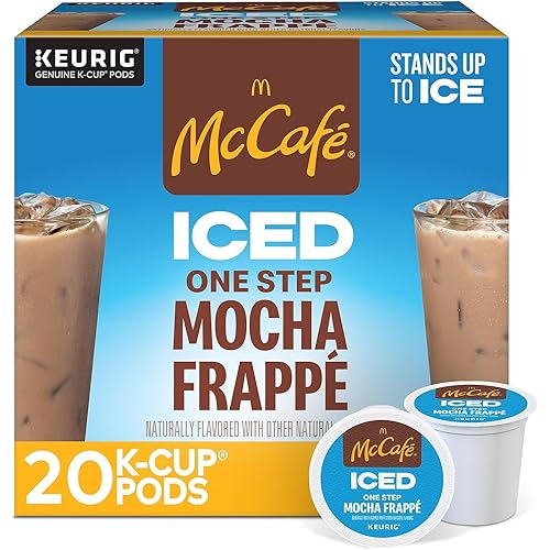McCafe ICED One Step Mocha Frappe, Keurig Single Serve K-Cup Pods, 20 Count