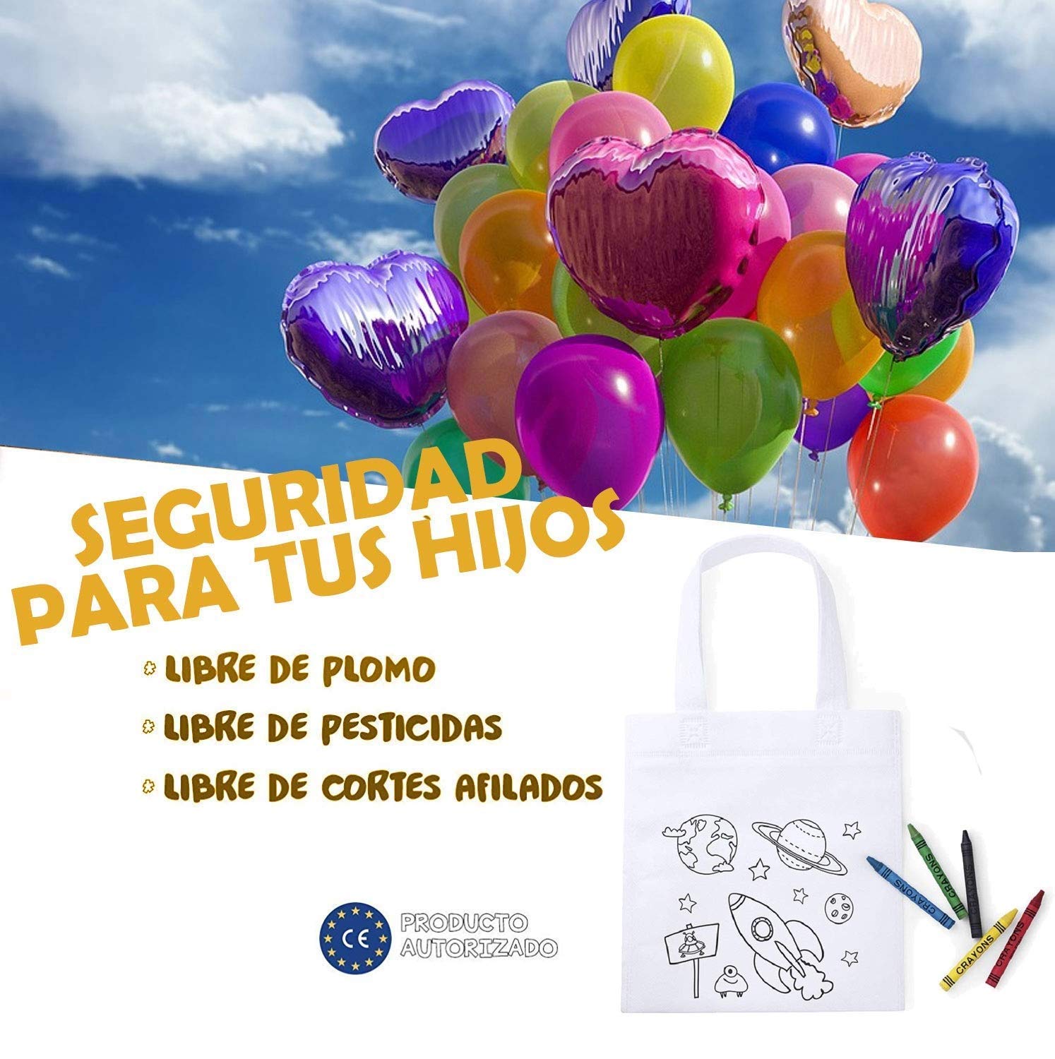 Regalo para Niños en cumpleaños 16 Bolsas de Animales + 16 estuches + 16 lápices con goma+ 32 Pack de Ceras de colores. Detalles infantiles para regalar en el colegio o guarderia.