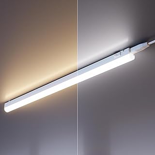 ledscom.de 2er Set LED Unterbau-Leuchten Rigel, je 57,3cm, Farbtemperatur einstellbar, 17,6W, je 830lm