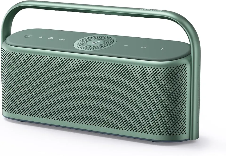 Motion X600 Soundcore da Anker Caixa de Som Portáteis Bluetooth, Áudio Espacial Hi-Res, 50W Sem Fio, IPX7 à Prova D'Água, Pro EQ, Entrada AUX, Ideal para Casa, Escritório, Quintal e Banheiro, Branco