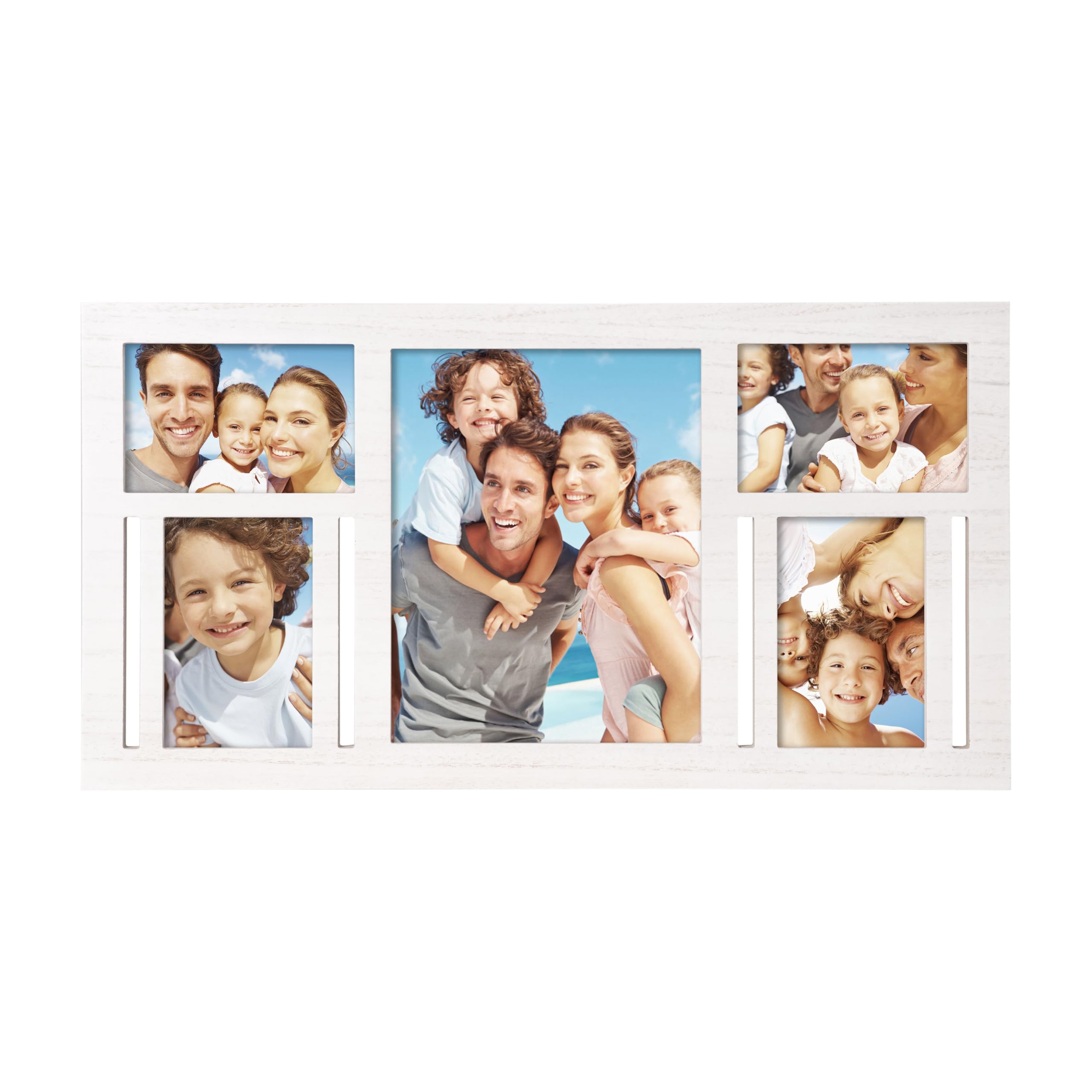 Photo 1 of **scrapes/dirt**MONT PLEASANT Picture Frame Collage Wall Decor, 4x6 8x10 and 4x4 Photos Display - 9 Openings Multiple Size Photo White Collage Photo Frame for Wall Mounting Frames Collage Set for Home Lving Room