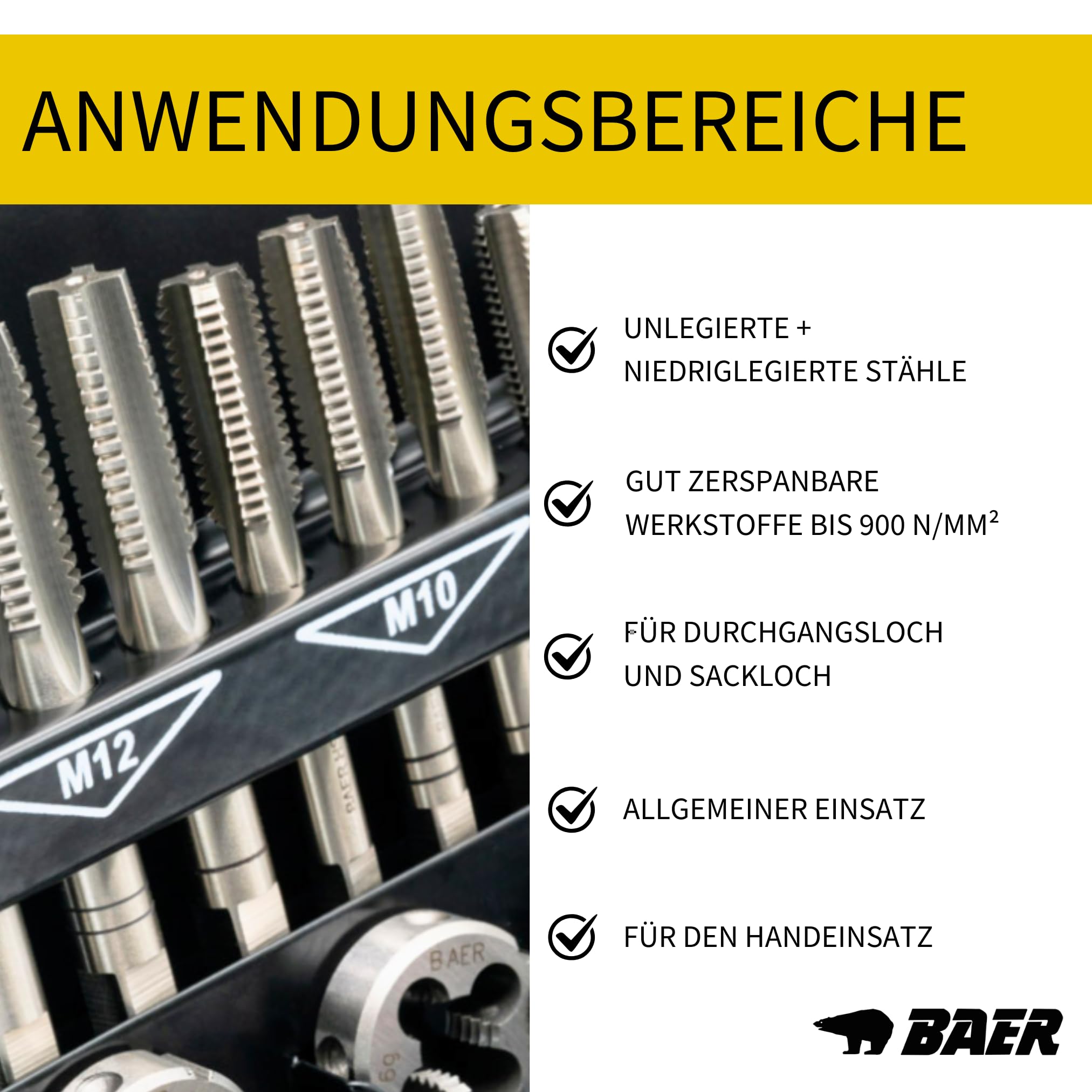 Filiere Metriche Baer Per Filettatura Fine Esterna - Set Da M3 A M50 Per Lavorazioni Meccaniche Di Precisione Utensili Per Filettatura Fine - Foto 8