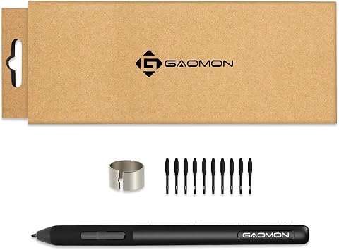 GAOMON Art Paint AP32 Battery-Free 8192 Levels Pressure Passive Stylus Only for PD2200/S620/S630/M10KPRO/M106KPRO/M1220/M1230 Graphics Tablet