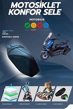 Motobros Arora Max Pro ile Uyumlu Konfor Sele K l f  Visco S nger Y rt lmaya Dayan kl
