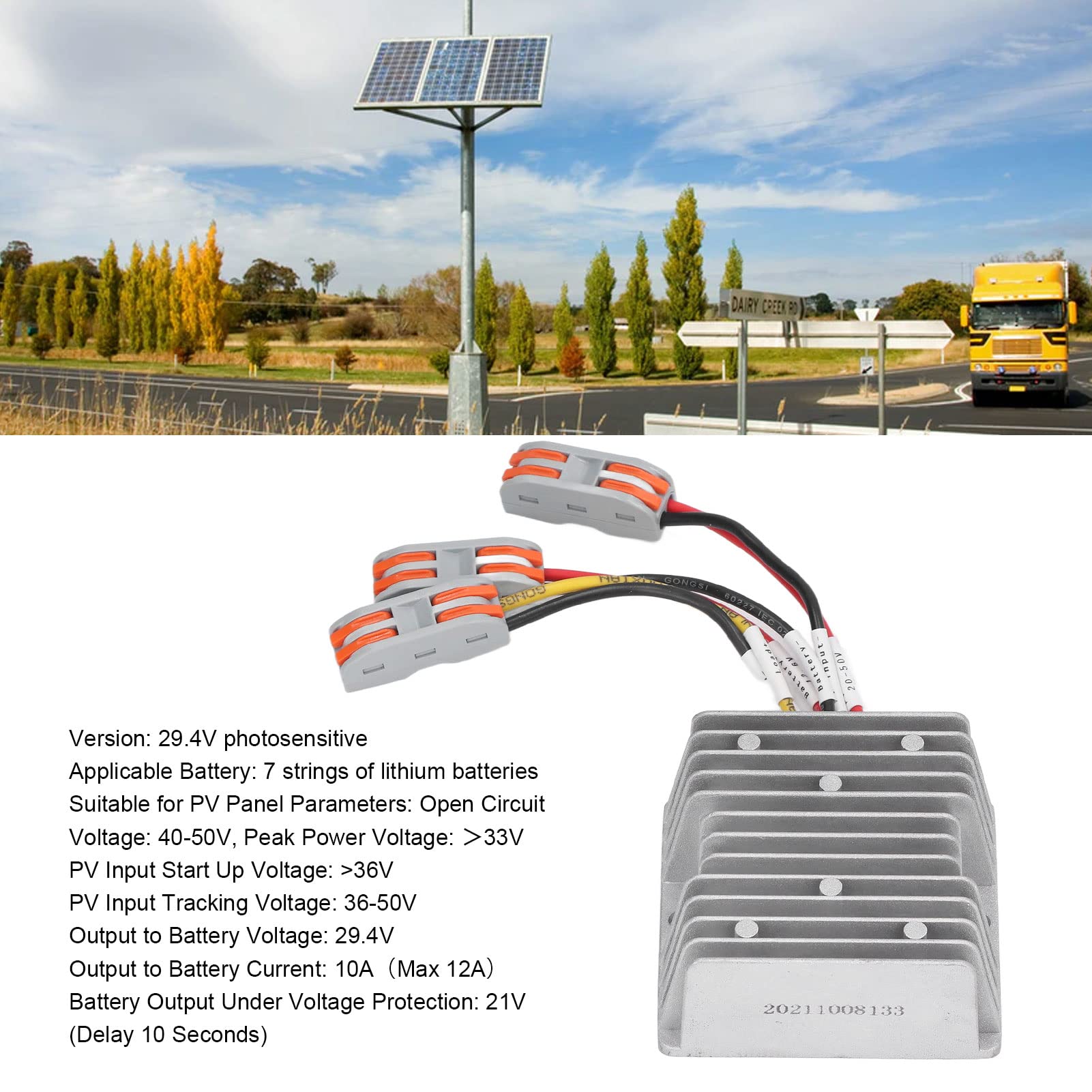 ViaGasaFamido Regolatore di Carica Solare 300 W 20 A, Regolatore del