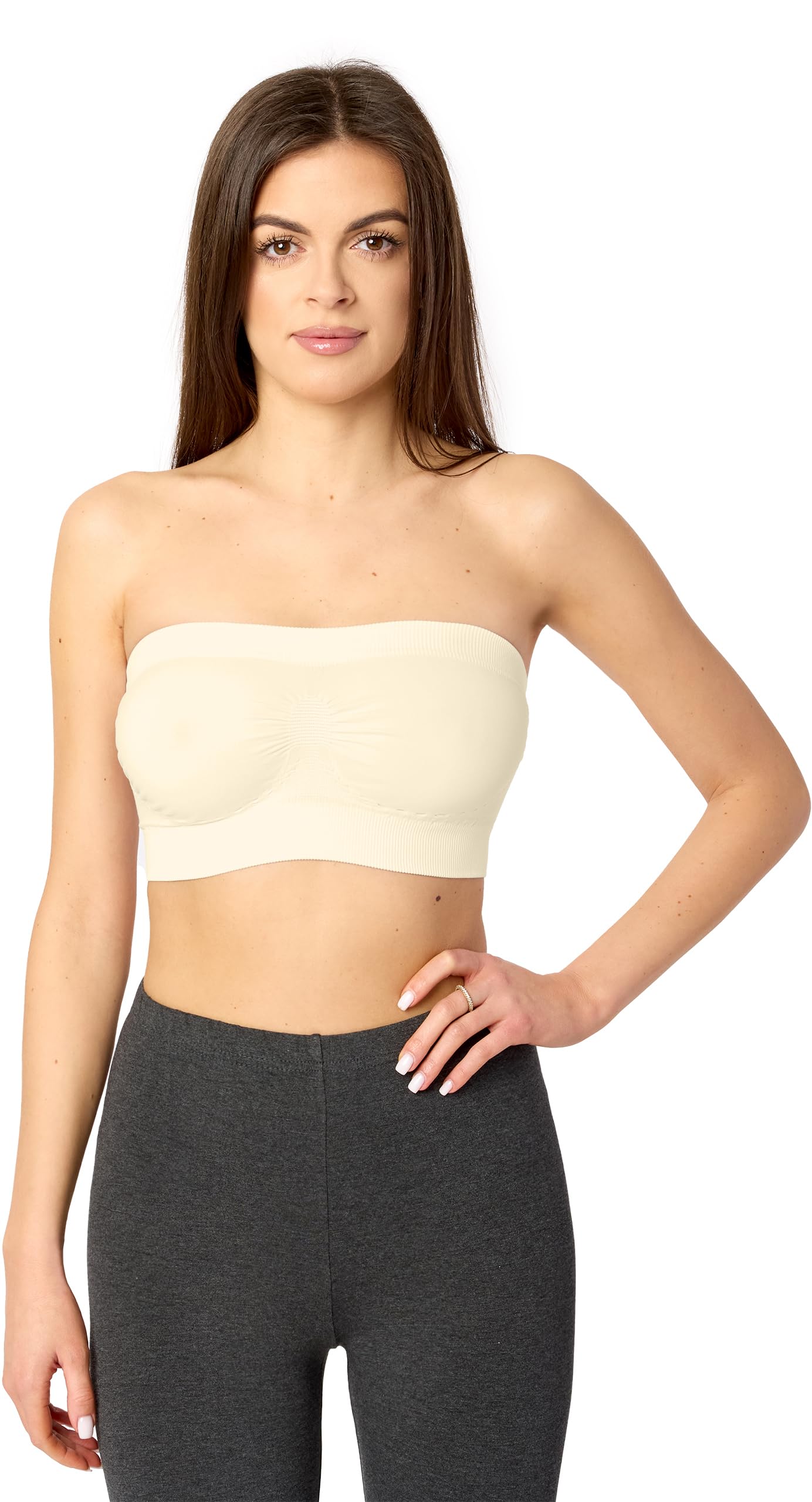 Merry Style Damen Bandeau Top komfortabel und Bequeme BH Damen Ohne Bügel 06 161