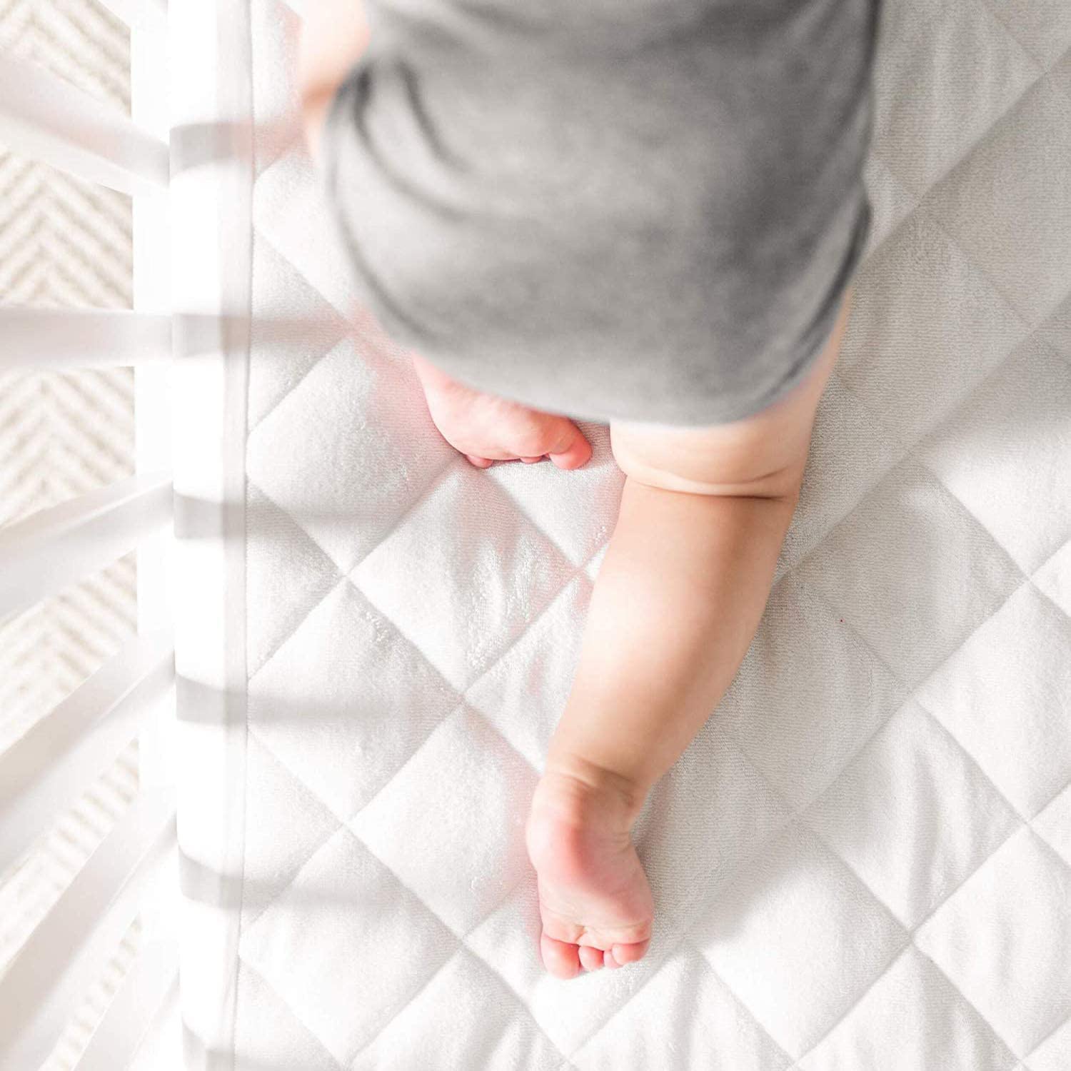 Adam Icon M&A Cot Mattress 95 x 65 x 5cm Travel Fully Breathable/Removable Anti Allergenic Quilted Cover - Toddler Bedding Nursery Protector