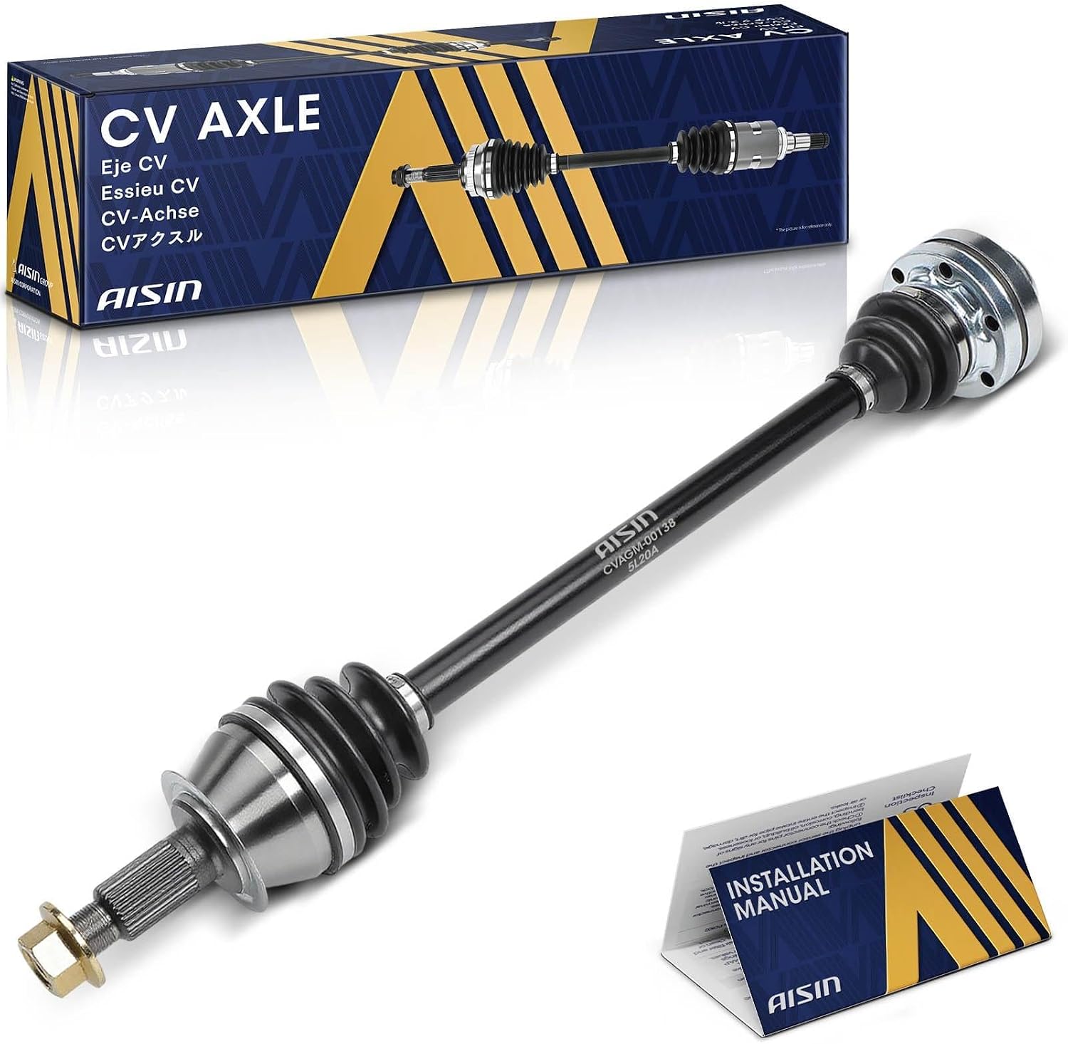 AISIN AFTERMARKET CVAGM-00138 Rear Right CV Axle Assembly - Compatible with Cadillac ATS 2013-2019
