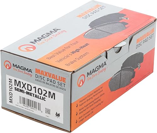Miniatura 4 de MAGMA MaxValue MXD102M Pastillas de freno semimetálicas, traseras