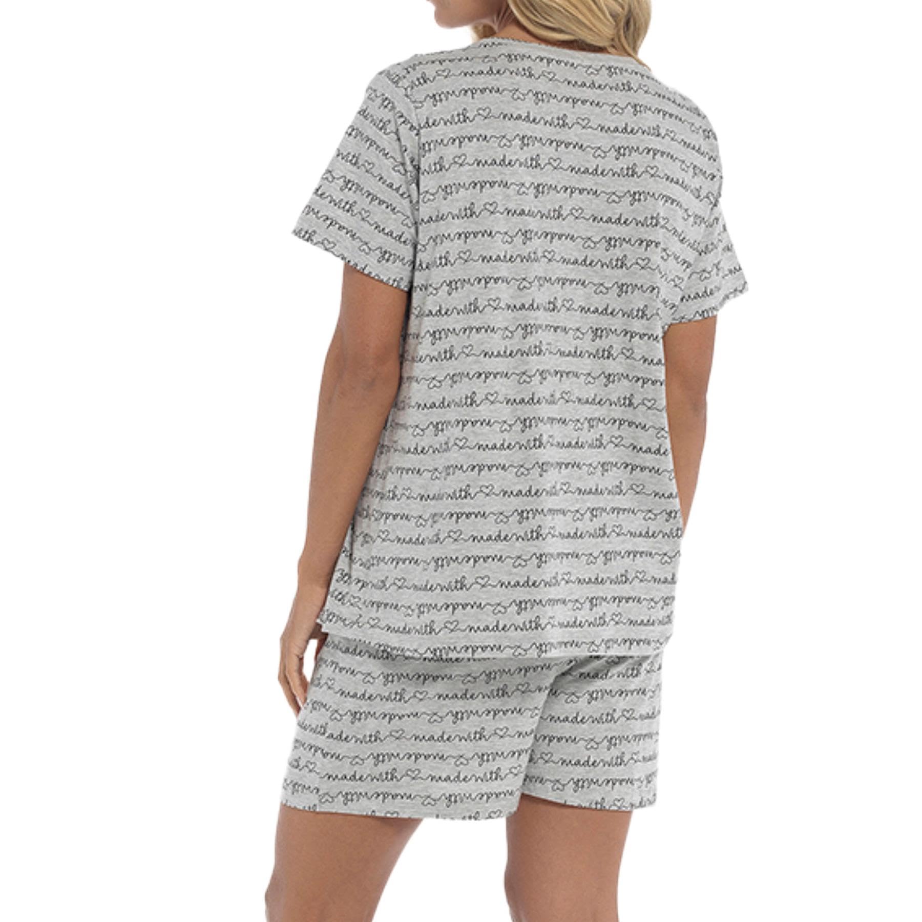 A2Z Damen Umstands Shorts Pyjama Set Bedrucktes Jersey Baumwoll Oberteil Shorts Pyjama Set Mit Kurzen Ärmeln Schwangerschafts Nachtwäsche PJS Für Frauen