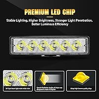 Vista 3 de SKYWORLD 2 unids 6 pulgadas 18 W delgado mini LED barra de luz de trabajo haz de una sola fila pequeña conducción niebla luz fuera de carretera